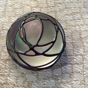 Iridescent intaglio paperweight